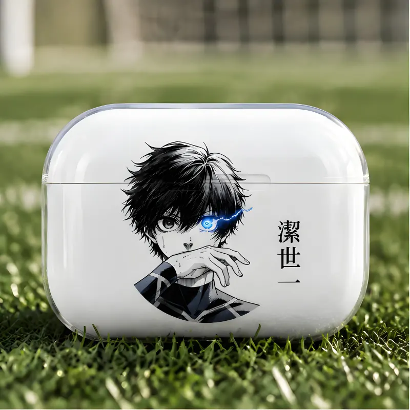 Isagi Yoichi (Blue Lock) Manga glowing eye case on AirPods Pro 2