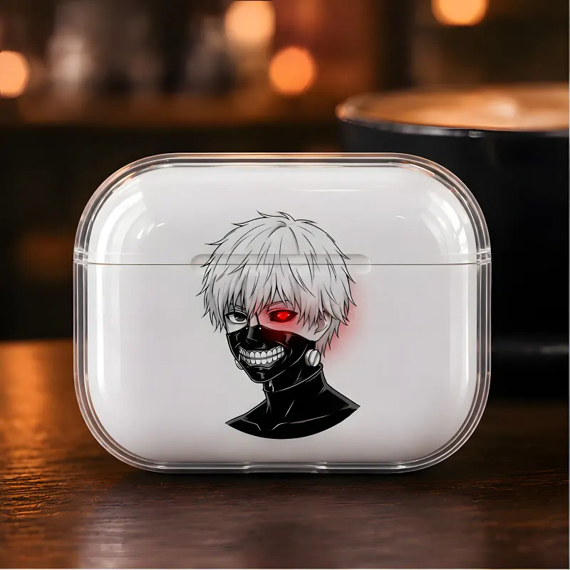 Ken Kaneki (Tokyo Ghoul) Anime glowing eye case on AirPods Pro 2
