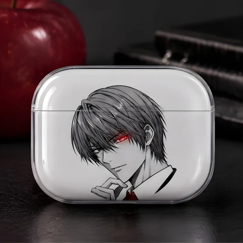 Light Yagami (Death Note) Manga glowing eye case on AirPods Pro 2